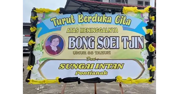 Papan bunga di Rasau Jaya