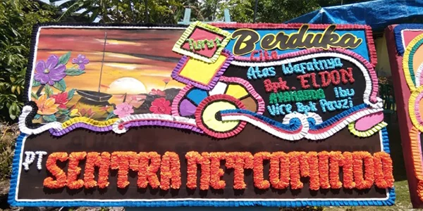  Papan bunga di Lubuk Basung